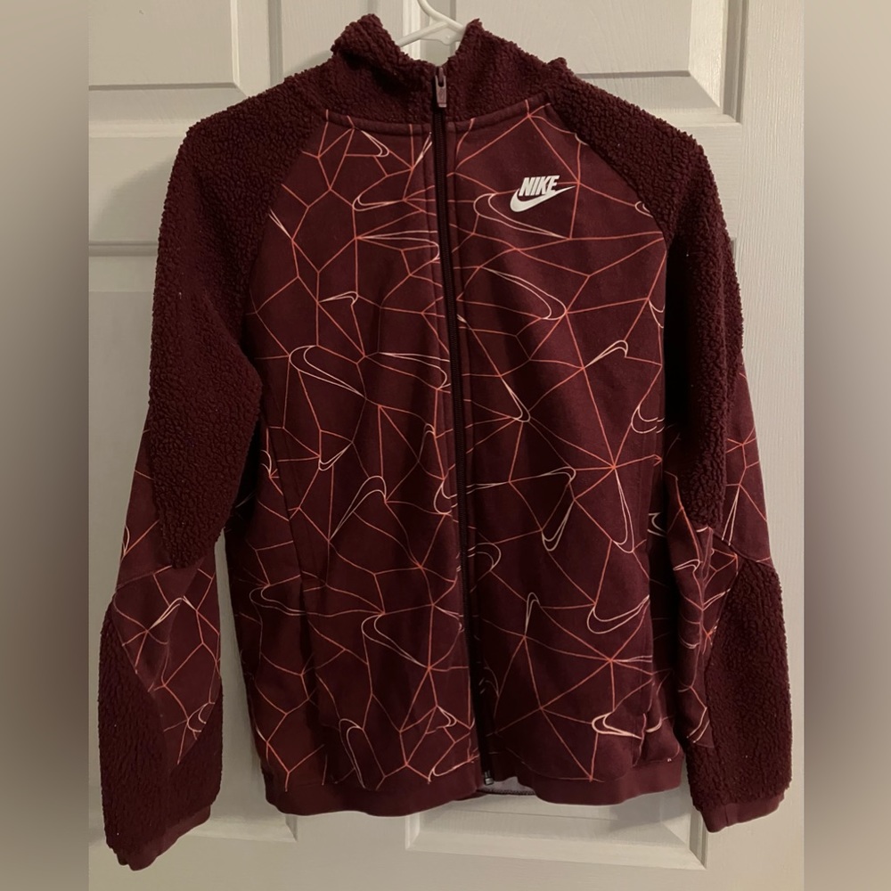 Burgundy Nike hoodie
